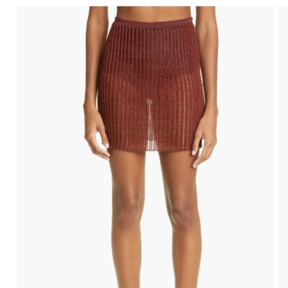 NWT Patricia Ladder Stitch Organic Cotton Blend Miniskirt A. ROEGE HOVE